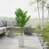 50" Artificial Palm Tree with White Planter, Realistic Faux Areca Palm for Indoor & Outdoor Home Decor - 3 of 4