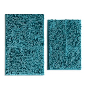 BAGOKIE 2 Piece Non-Slip Bathroom Rugs Mats Set(17"x24"+20"x32") - 1 of 4
