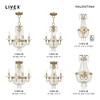 Livex Lighting Valentina 4 - Light Chandelier in  Winter Gold - 2 of 4