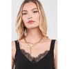 Slickblue Women's Jewelry Set, Gold Pearl Pin Link Chain With Rhinestone, 2-Piece Necklace, Layered Style, Gold - 3 of 4