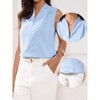 INSPIRE CHIC Women's 100% Polyester Regular Fit V Neck Sleeveless Tank Top - 2 of 4
