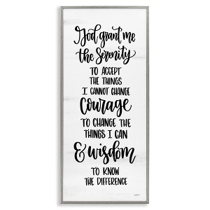 Stupell Industries Religious Serenity Courage & Wisdom, 10" x 24" - 1 of 4