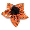 The Worthy Dog Halloween Bones Flower - Adjustable Pet Collar Accessory - 2 of 4