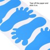 Unique Bargains PVC Waterproof Decal Self-Adhesive Wall Footprint Sticker 12 Pair - 4 of 4