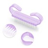 Unique Bargains Durable Translucent Horn Nail Brush 2.44"x1.38" 1 Pc - 3 of 4