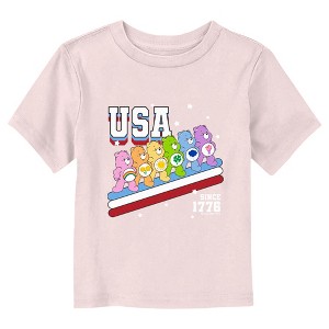 Care Bears Fourth of July USA 1776 Rainbow T-Shirt - 1 of 3