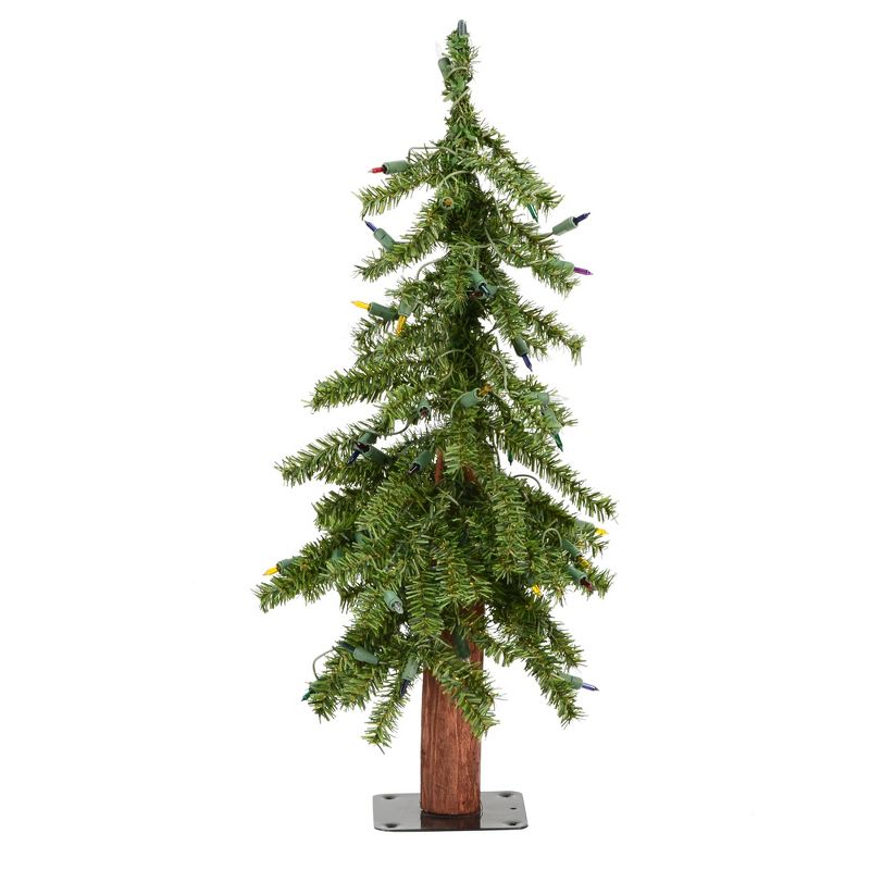 Vickerman Natural Alpine Artificial Christmas Tree, 4 of 6