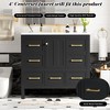 Mshliw 36'' Bathroom Vanity with Resin Sink, Solid Wood Frame Freestanding Cabinet with 5 Drawers, Soft Close Door, and Ample Storage Space - 4 of 4