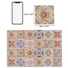 Unique Bargains PVC Tile Stickers 5.91"x5.91" Brown Orange 24 Pcs - 3 of 4