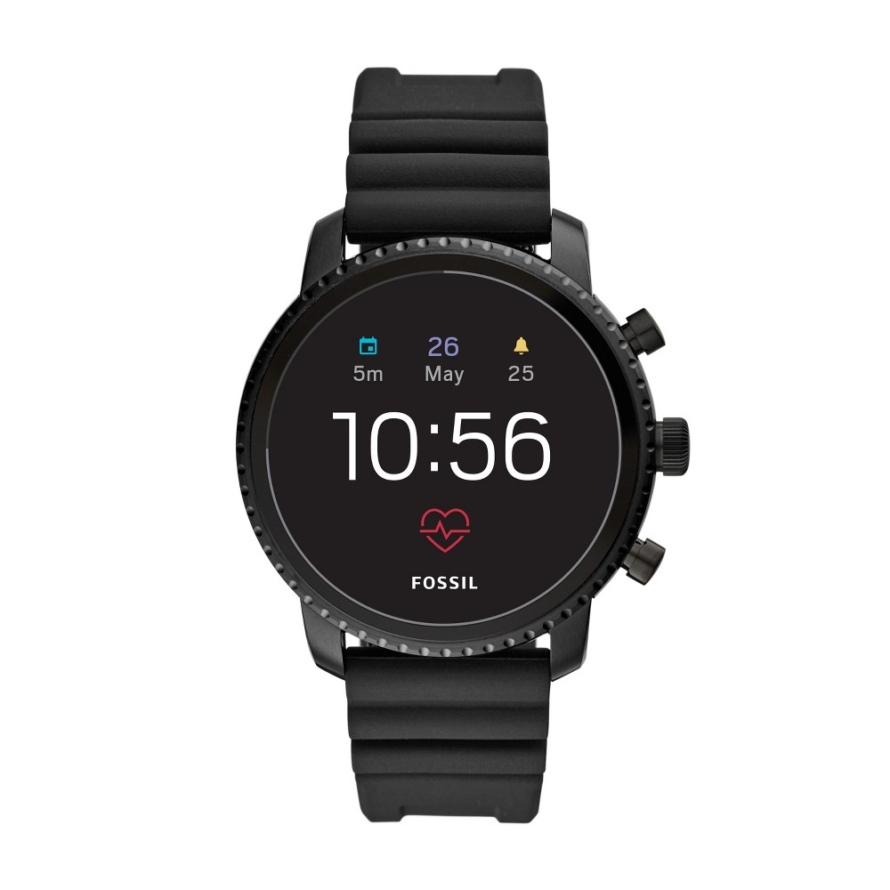 Fossil Gen 4 Smartwatch - Explorist HR 45mm Black Silicone was $275.0 now $129.0 (53.0% off)