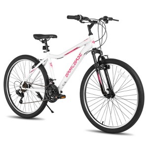 BAMCBASE Lilac 26 Inch Mountain Bike for Women Men, 21 Speed Steel Frame Adult Bicycle, MTB Bikes with Suspension Fork - 1 of 4