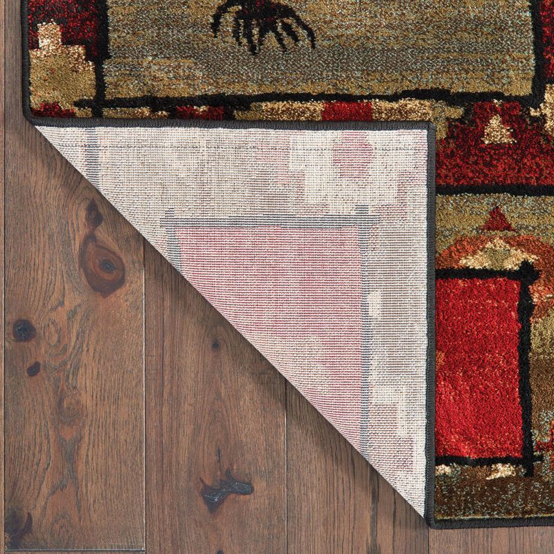 Weston Forest Impressions Area Rug Brown/Rust - Captiv8e Designs, 4 of 5