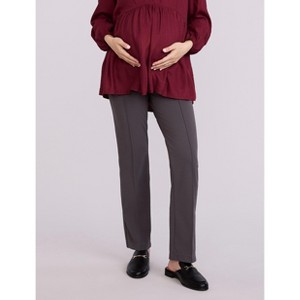 Women's Mia Secret Fit Over the Belly Slim Straight Leg Pant | Motherhood Maternity - 1 of 4