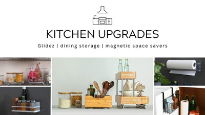 Blue Collapsible Upright Hamper with Wheels and Strap