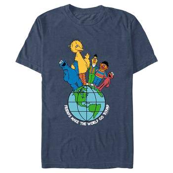 Men's Sesame Street Friends Make the World Go Round T-Shirt