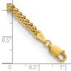 Black Bow Jewelry 3.5mm 14k Yellow Gold Solid Miami Cuban (Curb) Chain Bracelet - 3 of 4