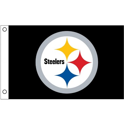 Evergreen Pittsburgh Steelers 3' x 5' Indoor Outdoor Flag for Home Apartment Dorm Rooms