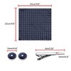 Allegra K Men's Polka Dots Business Wedding Pocket Square Clip Cufflinks Necktie Sets - 3 of 4