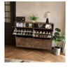 Farmhouse Shoe Organizer - Shoe Storage Cabinet with 4 Drawers & Open Shelf - Narrow Freestanding Rack for Entryway & Hallway - 4 of 4