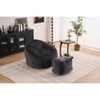 Okak Chenille Bean Bag Chair,Lazy Floor Chair Sofa Chair with Foam Filling,Cozy Lounge Chair for Adults/Kids for Living Room - 4 of 4