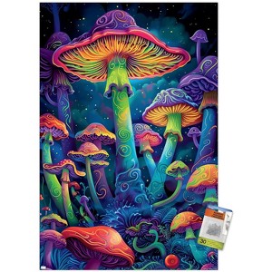 Trends International Simonetta Zambelli - Psychedelic Mushrooms Unframed Wall Poster Prints - 1 of 4
