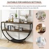 NicBex 48"Console Table with Open Storage Shelf Industrial Entryway Table with Demilune Shape for Hallway,Living Room - image 4 of 4