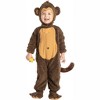 Joyfy Halloween Monkey Costume Toddler, Kids Monkey Costume with Banana for Baby Halloween Dress Up Party - 2 of 4