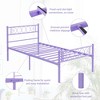 Metal Bed Frame with Headboard and Footboard for Girls and Boys,  Platform Bed Frame - 3 of 4