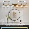 Bathroom Vanity Light Fixtures Modern Crystal Vanity Light Fixtures Over Mirror，Modern Crystal Wall Lighting with Square Shade - 2 of 4