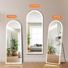 DOMETOUR Full Length Mirror with LED Lights, Lighted Floor Standing Mirror with Stand - 4 of 4