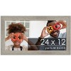 PosterPalooza | 24x12 Wide Barnwood Picture Frame, UV Acrylic, 6 Finishes - Grey, Brown, White, and Black - 2 of 4
