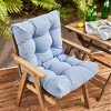 ARTPLAN Outdoor Cushions Seat Back Chair Cushions Wicker Tufted Pillow for Patio Outdoor Furniture - 2 of 4