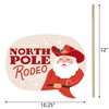 Big Dot of Happiness Funny Christmas Cowboy - Western Santa Party Photo Booth Props Kit - 10 Piece - 4 of 4