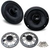 BLUAVE M7.0CX3-S 7" Marine Coaxial Speakers With MG70 Marine Grills In Silver - 2 of 4