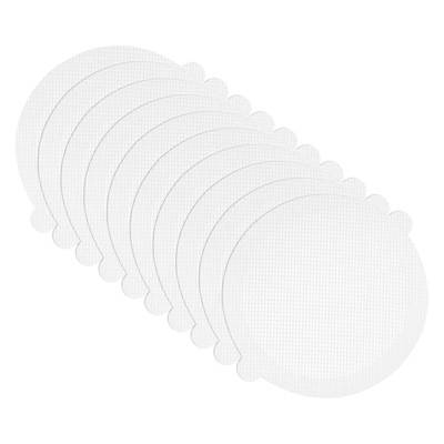 Unique Bargains Disposable Fiberglass Shower Mesh Sticker Drain Hair Catcher
