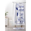 Deny Designs Athenes Atelier Oysters and Champagne Coastal Shower Curtain Blue - 3 of 3