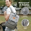 KeaBabies Explorer Diaper Bag Backpack, Large Diaper Bags for Girl, Boy, Baby Diaper Backpack with Changing Pad - 3 of 4