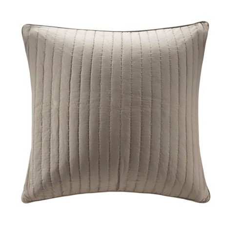 Euro Camila Quilted Sham Taupe : Target