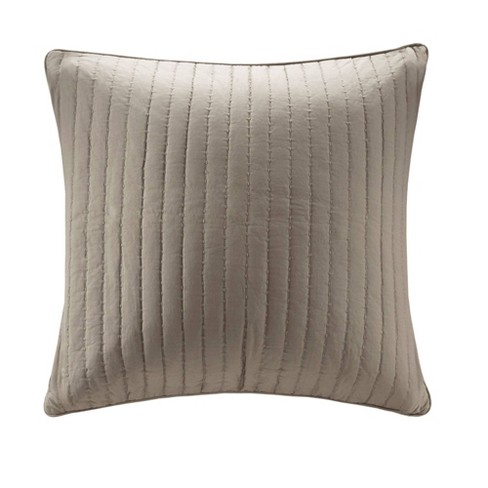 Salena Quilted Sham, Taupe