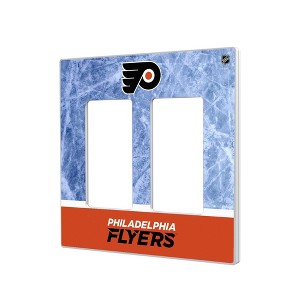 NHL Eastern Conference Teams Ice Wordmark Hidden-Screw Light Switch Plate for Double Rocker - 1 of 4