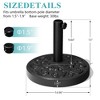 Pellebant 29 lbs Patio Market Umbrella Circular Base Holder Filled with Concrete/Cement - 3 of 4