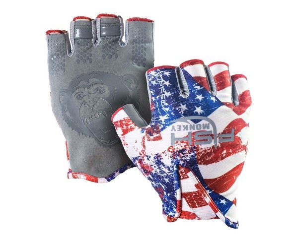 Fish Monkey Gloves Stubby Guide Gloves Large Americana