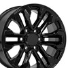 OE Wheels CV69 18 Inch Rim Fits Silverado 1500 Style 6x139.7 18x8.5 Gloss Black - Hollander 5905 (1) - 2 of 4