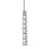 Pompeii3 F/VS 3Ct Diamond Journey Pendant Gold Women's Necklace Lab Created - 3 of 4
