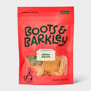 Holiday Biscuit Chicken Flavor Dog Treats - Boots & Barkley™ 6oz/27ct - 1 of 3