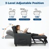 3-in-1 USB-Massage Convertible Sofa Bed, 110-180¡ã Recliner, Cup Holders, Side Pockets, 380 lbs, 4-Step Flip¡ªDorm & Guest Ready - 4 of 4