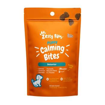 Zesty Paws Puppy Calming Bites for Dog Turkey Flavor - 60ct