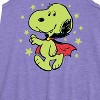 Girls' - Peanuts - Snoopy Vampire Stars Art Graphic Sleeveless Aline Dress - 2 of 4