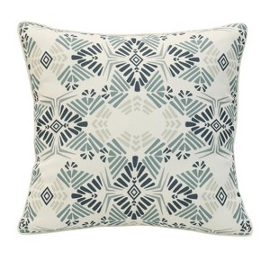 Outdoor Decor by Commonwealth Printed Outdoor Pillow Cover 18" x 18" Blue (Cover Only) - 1 of 4