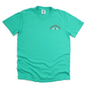 Simply Sage Market Embroidered Football Mom Garment Dyed Tee - 1 of 4